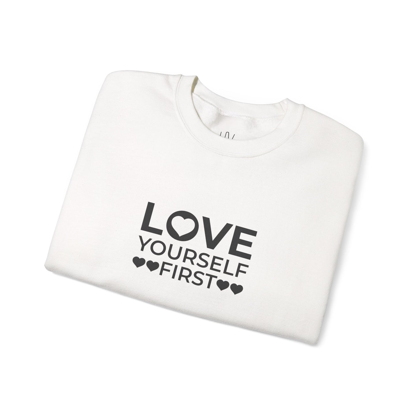 Love Yourself First Minimalist Crewneck Sweatshirt