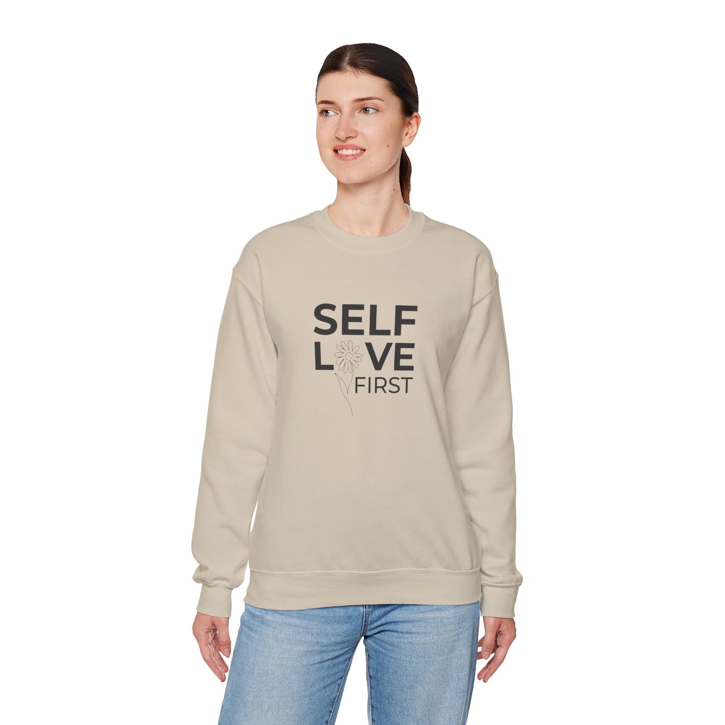 Self Love First Minimalist Crewneck Sweatshirt