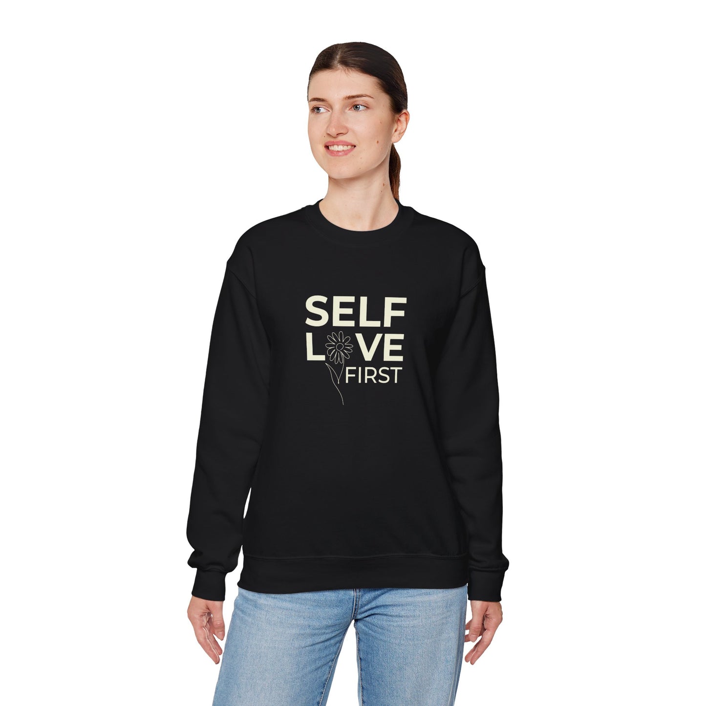 Self Love First Minimalist Crewneck Sweatshirt