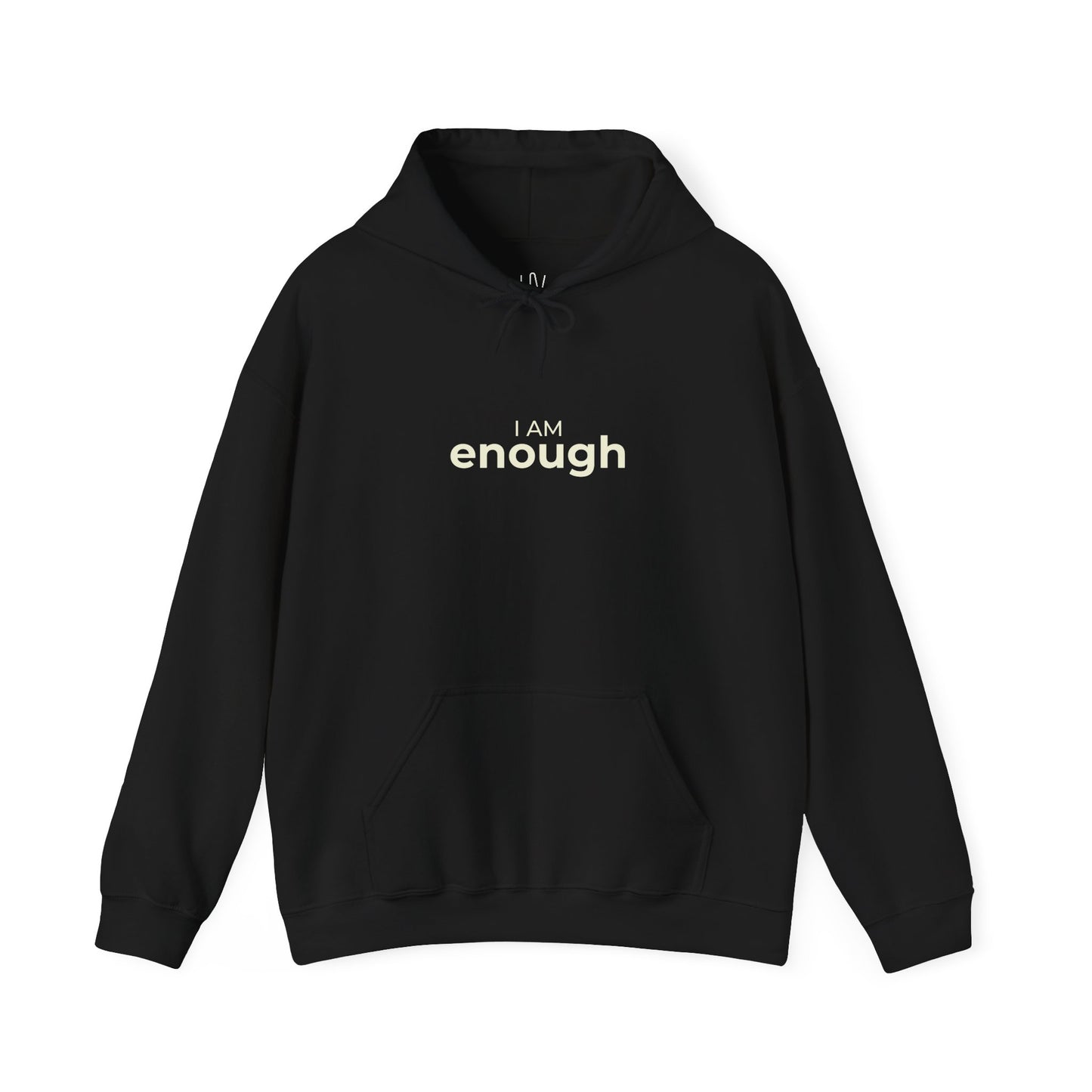 I Am Enough Minimalist Self Love Hoodie